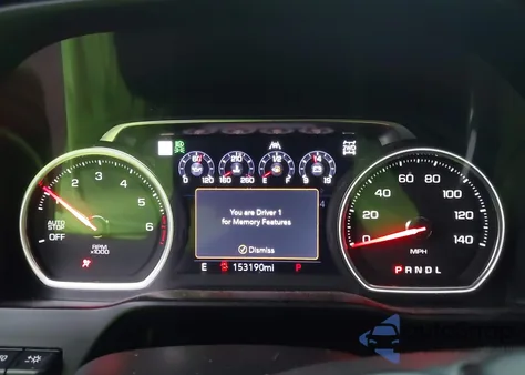 2020 Chevrolet Silverado 1500 4Wd Short Bed High Country z USA, uszkodzony, nr VIN 1GCUYHED8LZ116261